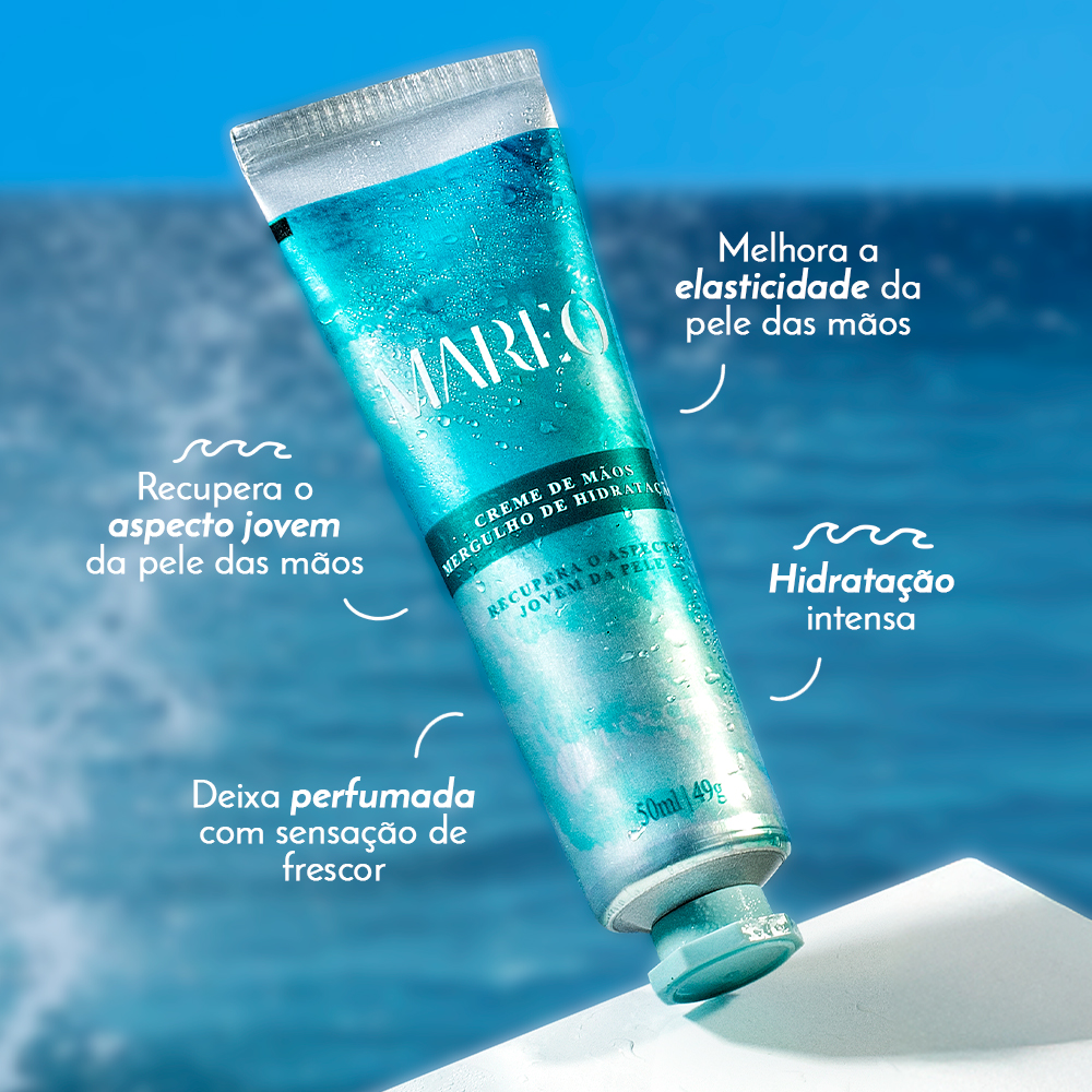 Creme de Mãos Mergulho de Hidratação Mareô 50mL, ,  large image number 1